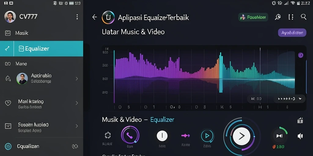 Tampilan antarmuka user-friendly CV777 untuk pengalaman Equalizer optimal.