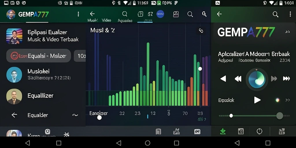 Tampilan antarmuka <strong>GEMPA777</strong> yang modern dan fungsional untuk pengaturan Equalizer.