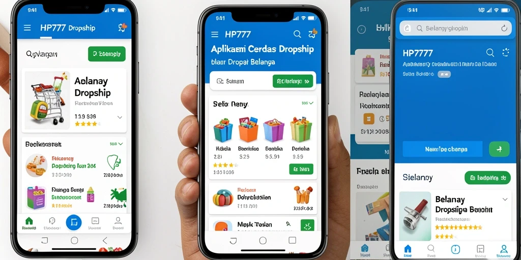 Antarmuka HP777 yang intuitif untuk proses Dropship.