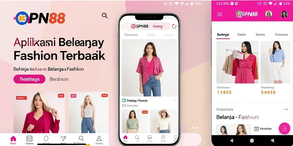Antarmuka SPN88 menampilkan koleksi fashion terbaru yang menarik.